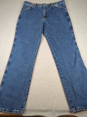 Wrangler George Strait Jeans Men's 36x32 Blue Denim Cowboy Cut Rodeo 10936GSD